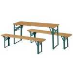 Roba table pique - nique enfants pliable avec 2 bancs - salon de jardin pliant en bois massif - marron ... Roba table pique - nique enfants pliable avec 2 bancs - salon de jardin pliant en bois massif - marron ...