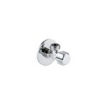 Robinet d'arret equerre 1 / 2 x1 / 2  poignee en abs avec rosace chrome en sachet de 10 pieces grohe