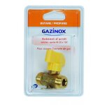 Robinet d'arrêt pour gaz butane / propane 1 / 4 de tour, gazinox Robinet d'arrêt pour gaz butane / propane 1 / 4 de tour, gazinox