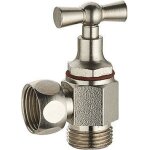 Robinet d'arrêt wc équerre à clapet mf12x17 nickelé noyon & thiebault Robinet d'arrêt wc équerre à clapet mf12x17 nickelé noyon & thiebault