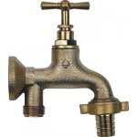 Robinet d' arrosage monobloc avec applique porquet