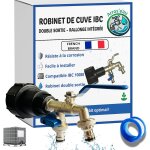 Robinet cuve 1000l 1 / 2 s60x6 ibc - extension intégrée, raccord cuve 1000 litres, double sortie avec ... Robinet cuve 1000l 1 / 2 s60x6 ibc - extension intégrée, raccord cuve 1000 litres, double sortie avec ...