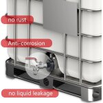 Robinet cuve 1000l ibc, 1 / 2  adaptateur cuve, robinet recuperateur eau de pluie de 1000 litres, kit ...