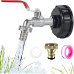 Robinet cuve 1000l ibc, 1 / 2 adaptateur cuve, robinet recuperateur eau de pluie de 1000 litres, kit ... Robinet cuve 1000l ibc, 1 / 2 adaptateur cuve, robinet recuperateur eau de pluie de 1000 litres, kit ...