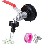 Robinet cuve, adaptateur de rservoir ibc, 3 / 4  ibc connecteur  filetage, ibc raccord robinet, robinet ...