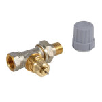 Robinet droit radiateur danfoss ra - fn10 r 3 / 8 nickel� kv 0, 65 m� / h