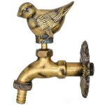 Robinet d'ext�rieur, robinet de jardin en forme d'animal, robinet en laiton antique, robinet d'oiseau, ...