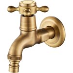 Robinet exterieur jardin laiton antique, robinet mural vintage pour lave - linge, jardin, extérieur, ... Robinet exterieur jardin laiton antique, robinet mural vintage pour lave - linge, jardin, extérieur, ...