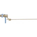 Robinet flotteur laiton r�glable, si�ge inox, tige longueur 250 mm, Ø 15 / 21 riquier