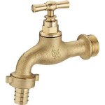 Robinet de jardin � clapet m�le 20x27 - m�le 26x34 avec raccord au nez 19 noyon & thiebault