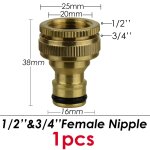 Robinet en laiton connecteur rapide 1 / 2 en effet 3 / 4 1 raccord de tuyau en cuivre 16mm 20mm, adaptateur ... Robinet en laiton connecteur rapide 1 / 2 en effet 3 / 4 1 raccord de tuyau en cuivre 16mm 20mm, adaptateur ...