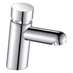 Robinet de lave - mains eau froide chrom edouard rousseau temporise push