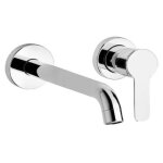 Robinet mitigeur chrome lavabo mural