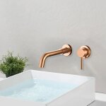 Robinet mitigeur de lavabo encastr muro cuivre bross