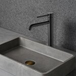 Robinet mitigeur de lavabo thermostatique graziosa noir mat
