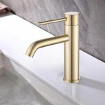 Robinet mitigeur de lavabo thermostatique piccola or bross