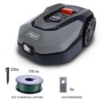 Robot tondeuse connect� 900m2 scheppach robocut xxl900 avec station de recharge jusqu'a 900 m capteur ...