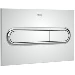 Roca - pl1 dual (une) plaque d'actionnement encastr�e double couleur : chrom� brillant