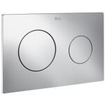Roca - plaque d'actionnement avec double chasse d'eau pl10 dual (one) couleur : chrom�