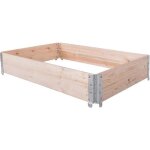 Rojaplast lit de jardin surélevé, pliant, bois, pin 120 × 80 × 20 cm Rojaplast lit de jardin surélevé, pliant, bois, pin 120 × 80 × 20 cm