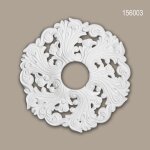 Rosace 156003 profhome element pour plafond element dcorative style rococo - baroque blanc Ø 52 cm