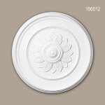 Rosace 156012 profhome element pour plafond element dcorative style art nouveau blanc Ø 53, 3 cm