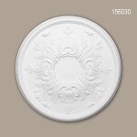 Rosace 156030 profhome element d�corative element pour plafond style rococo - baroque blanc Ø 39, 5 ...