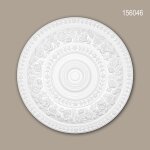 Rosace 156046 profhome element d�corative element pour plafond style rococo - baroque blanc Ø 86 cm