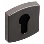 Rosaces carr�es cl� i pour cylindre - aluminium noir diamant - muze vachette