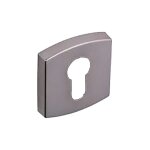 Rosaces carr�es cl� l pour cl� simple - aluminium noir diamant - muze vachette