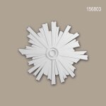 Rosace profhome 156803 m�daillon el�ment d�coratif style art d�co blanc Ø 45 cm