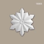 Rosace profhome 156805 mdaillon elment dcoratif style art dco blanc Ø 38 cm