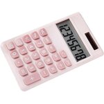 (rose) mini ordinateur solaire, calculatrice de base, calculatrice graphique simple pour les etudiants ...