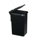 Rossignol 98740 poubelle 23 l rectangulaire plastique noir