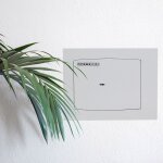 Rottner delta 30 coffre - fort  emmurer gris clair avec serrure  cl