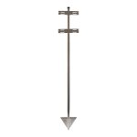 Rottner support bote aux lettres en acier inoxydable inox