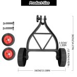Roue auxiliaire de coupe gazon, angle rglable, structure stable, roue de coupe - herbe