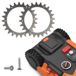 Roues auxiliaires  pointes en acier inoxydable amlior, traction de tondeuse robot worx plus s / m