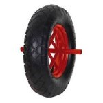 Roue pour brouette  run - flat  anti crevaison 400mm axe diam 20mm long. 260mm. . . . .