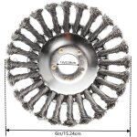 Roue de d�sherbage en fil d'acier de 8 pouces pour tondeuse � gazon, t�te de d�sherbage en fil d'acier ...