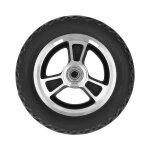 Roue de fauteuil roulant de 6 pouces, moyeu lger et robuste en alliage d'aluminium, silencieux, antidrapant, ...