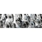 Roues a gorge triangulaire 300v - 1 roulement - diam�tre 120 mm comunello