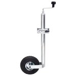 Roue jockey 48 mm avec 1 pince divisée et des cales de roue Roue jockey 48 mm avec 1 pince divisée et des cales de roue