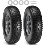 Roues pleines - vevor - 254 mm 500 g, lot de 2, charge dynamique 81, 6 kg, charge statique 99, 8 kg, ...