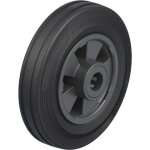 Roue avec pneus en caoutchouc et jante en plastique, diam�tre de 160 mm