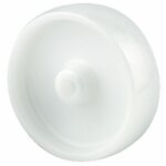Roue polyamide blanc - moyeu lisse - diam�tre 125 mm - uoo tente