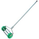 Rouleau a�rateur pour pelouse avec manche t�lescopique 98l x 45l x 87h cm vert