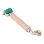 Rouleau de couture en silicone 40mm, double usage, roue en laiton, poignée en bois, papier peint, rouleau ... Rouleau de couture en silicone 40mm, double usage, roue en laiton, poignée en bois, papier peint, rouleau ...