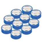 Rouleaux (sachet de 10) de ruban teflon ptfe 12 mm x 12 m Rouleaux (sachet de 10) de ruban teflon ptfe 12 mm x 12 m