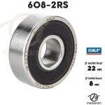 Roulement à billes 608 - 2rs. double étanchéité. Ø 22 mm. skf Roulement à billes 608 - 2rs. double étanchéité. Ø 22 mm. skf